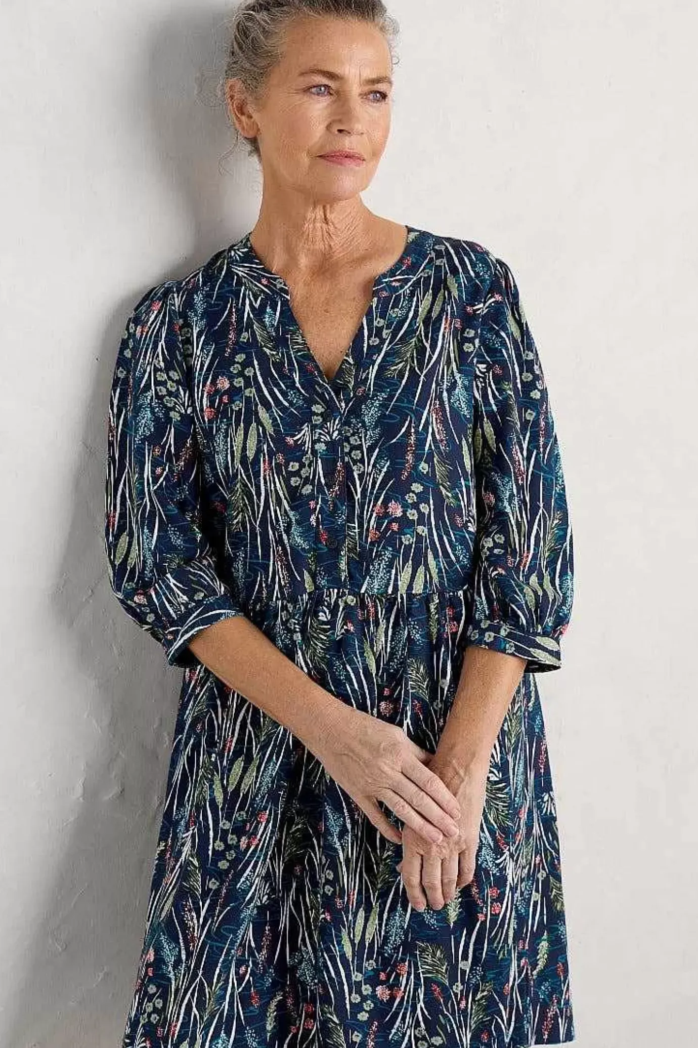 Seasalt Cornwall Apple Barn Printed Dress<Women Dresses