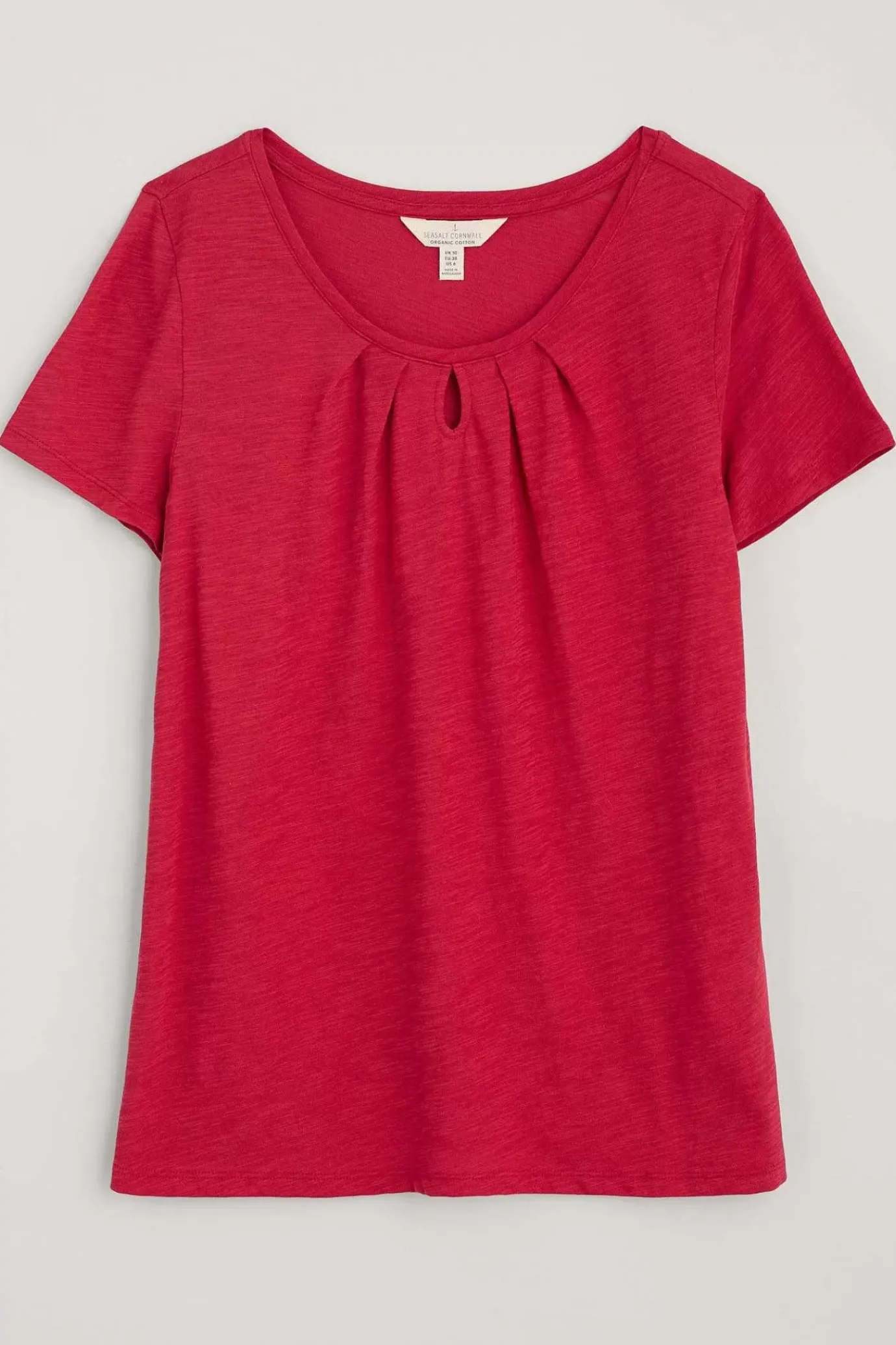 Seasalt Cornwall Appletree Keyhole Detail T-Shirt (Gots)<Women Tops
