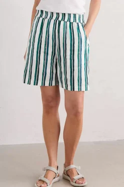 Seasalt Cornwall Aviso Printed Linen Shorts<Women Trousers & Shorts