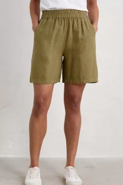 Seasalt Cornwall Aviso Wide Leg Linen Shorts<Women Trousers & Shorts