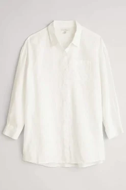 Seasalt Cornwall Beach Road Longline Linen Shirt<Women Tops