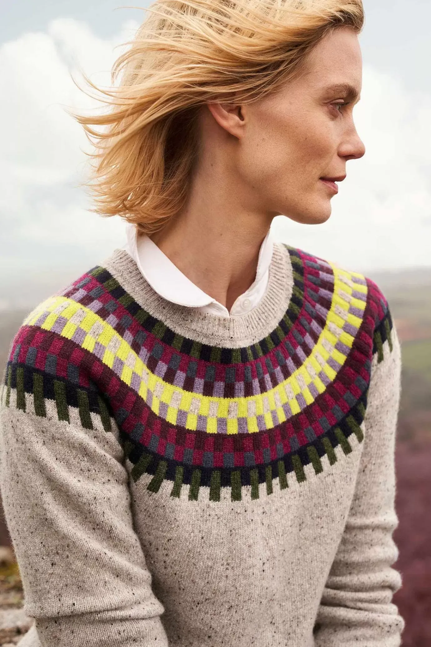 Seasalt Cornwall Berlewen Fair Isle Jumper<Women Knitwear