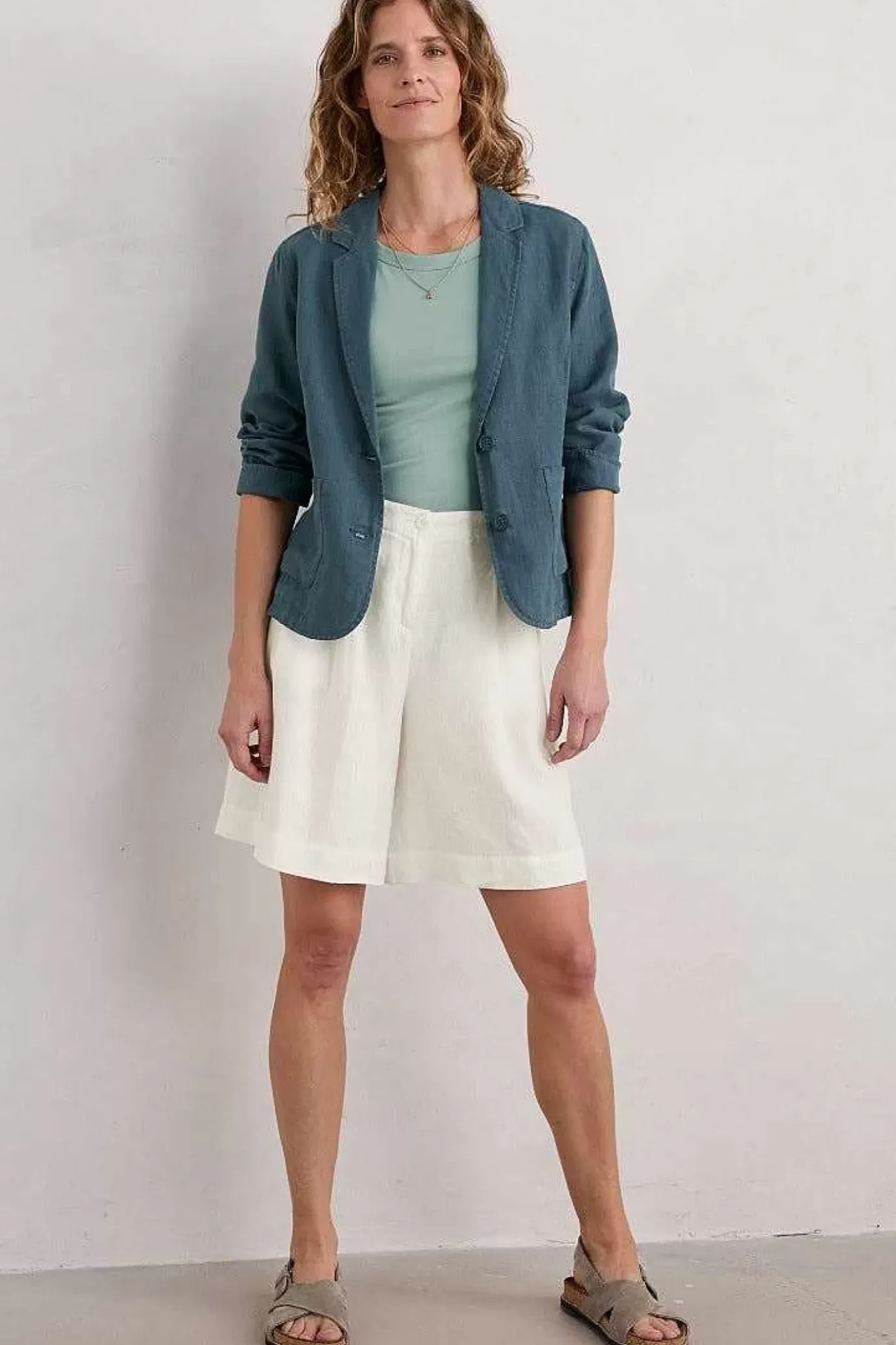 Seasalt Cornwall Blinker Linen Blazer<Women Coats & Jackets