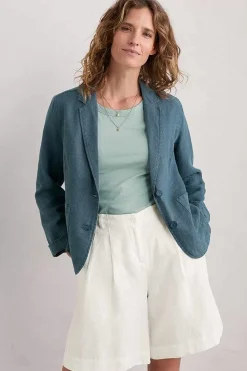 Seasalt Cornwall Blinker Linen Blazer<Women Coats & Jackets
