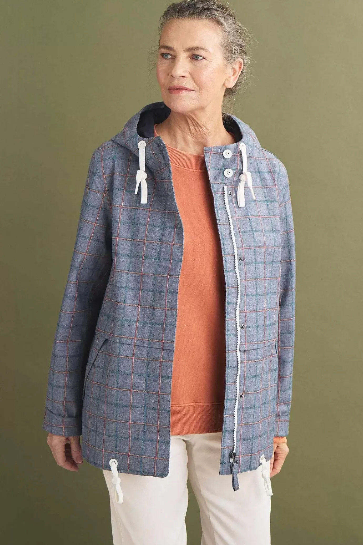 Seasalt Cornwall Blue Depth Waterproof Jacket<Women Coats & Jackets