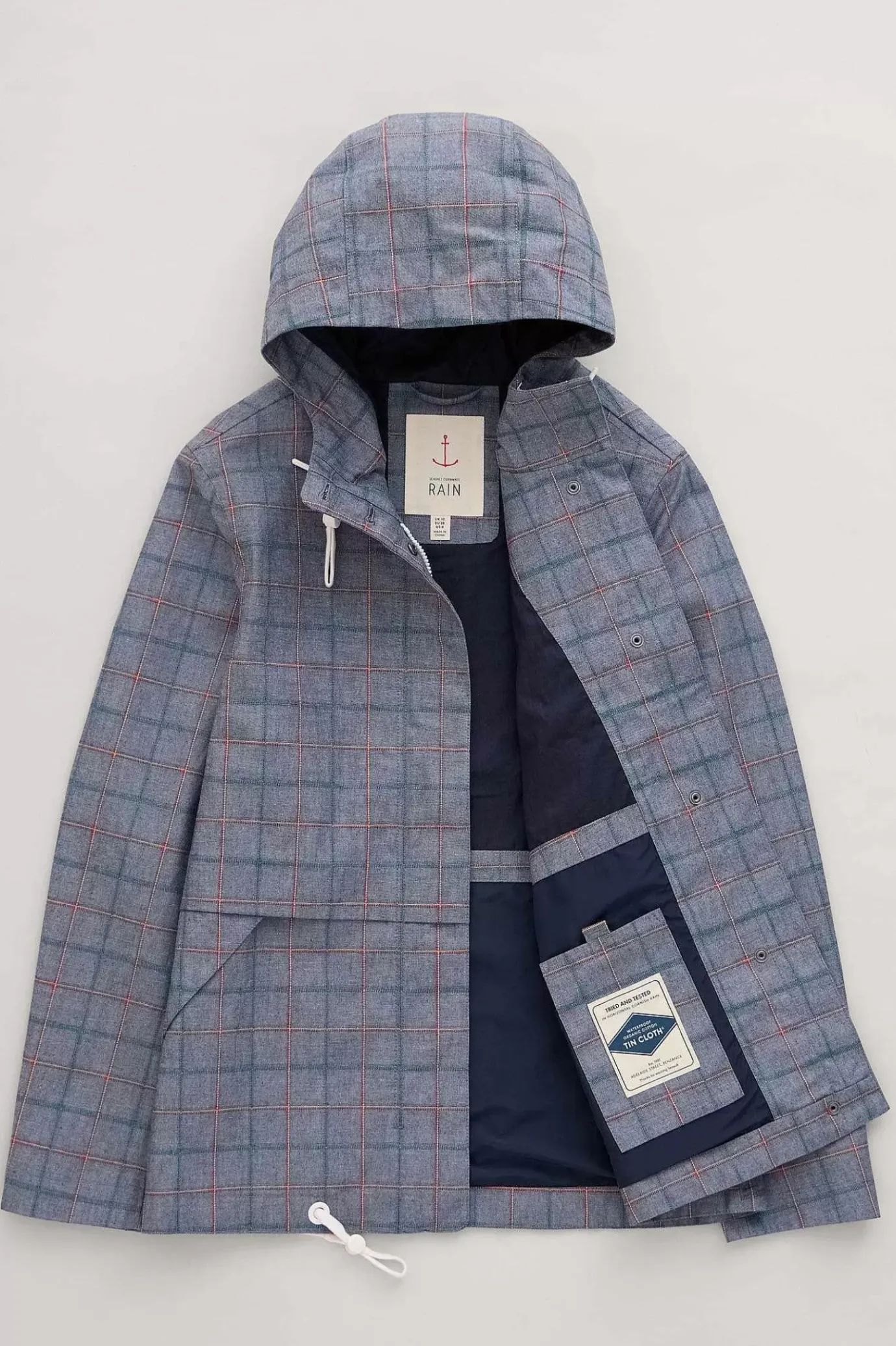 Seasalt Cornwall Blue Depth Waterproof Jacket<Women Coats & Jackets