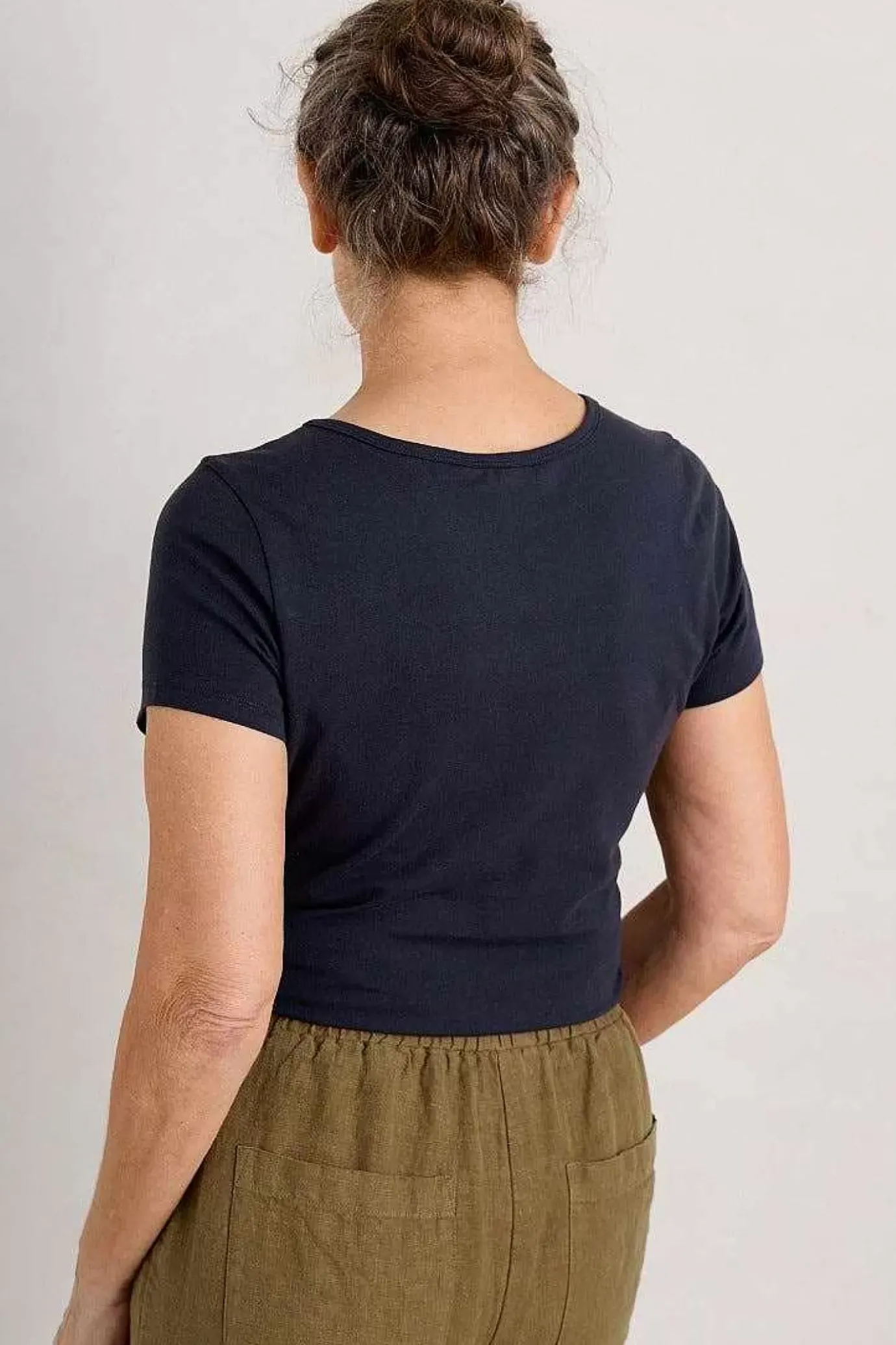 Seasalt Cornwall Bounder Crew Neck T-Shirt (Gots)<Women Tops