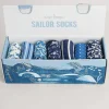 Seasalt Cornwall Box Of 7 Women's Blueprint Socks<Women Socks & Tights