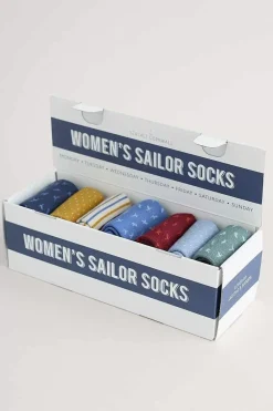 Seasalt Cornwall Box Of 7 Women's Sailor Socks<Women Socks & Tights