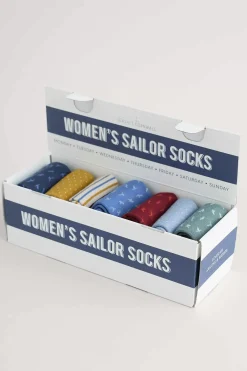 Seasalt Cornwall Box Of 7 Women's Sailor Socks<Women Socks & Tights