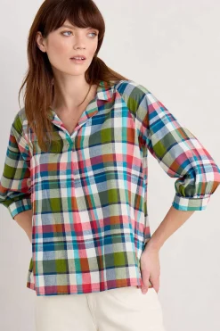 Seasalt Cornwall Bryn Checked Top<Women Tops
