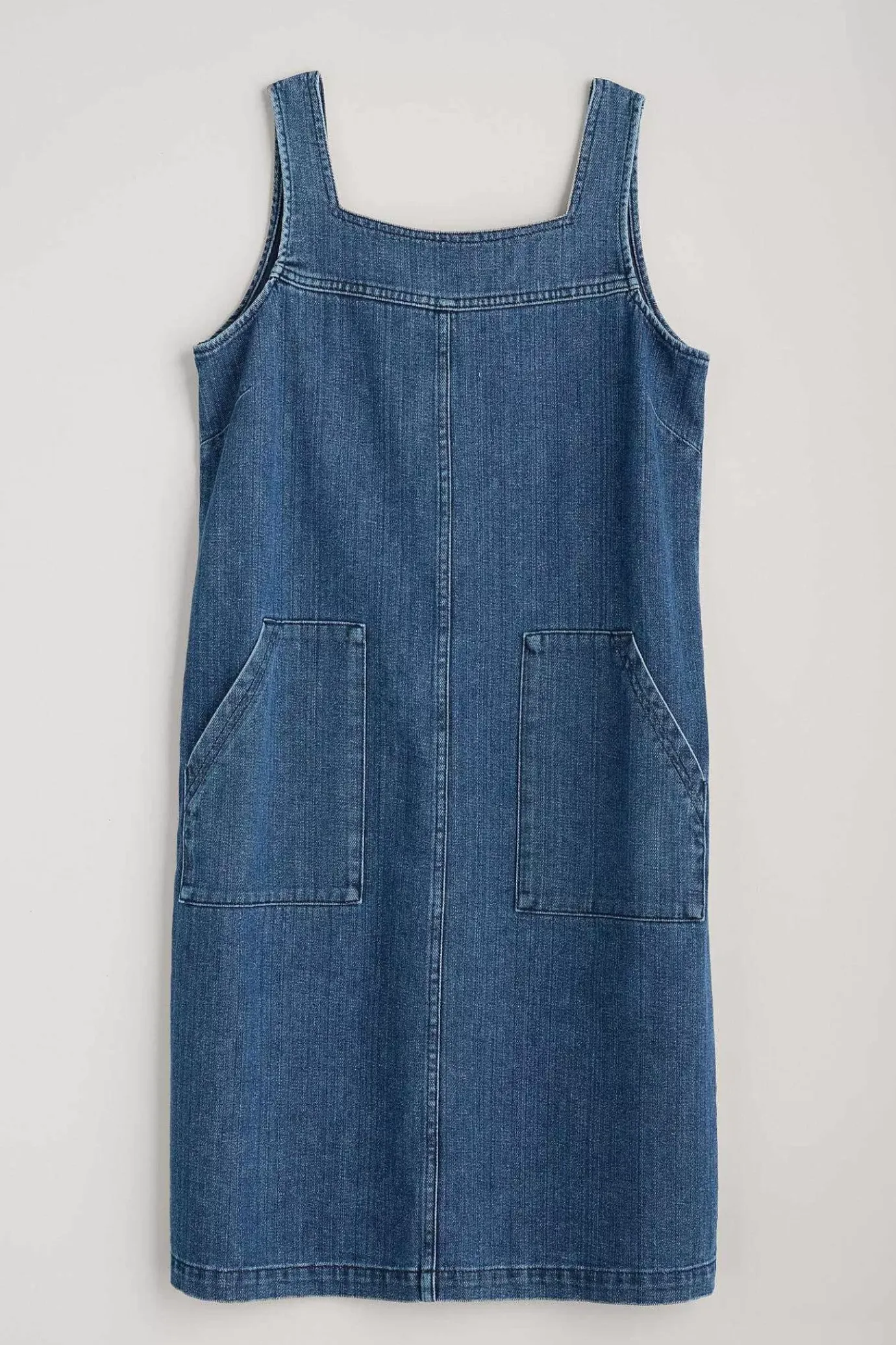Seasalt Cornwall Calican Denim Pinafore Dress<Women Dresses