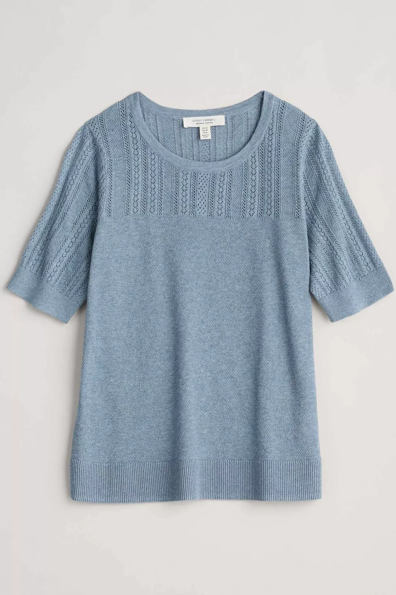 Seasalt Cornwall Chiff Chaff Short Sleeve Knitted Top<Women Knitwear
