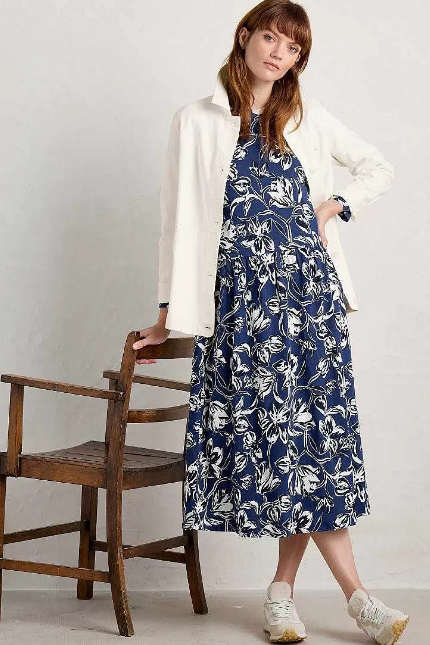 Seasalt Cornwall Cladonia Long Sleeve Jersey Dress<Women Dresses