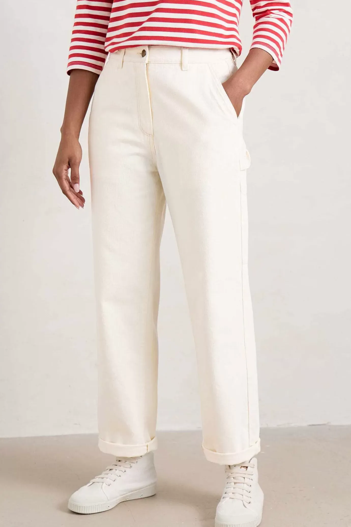 Seasalt Cornwall Cliff Picnic Straight Leg Jeans<Women Trousers & Shorts