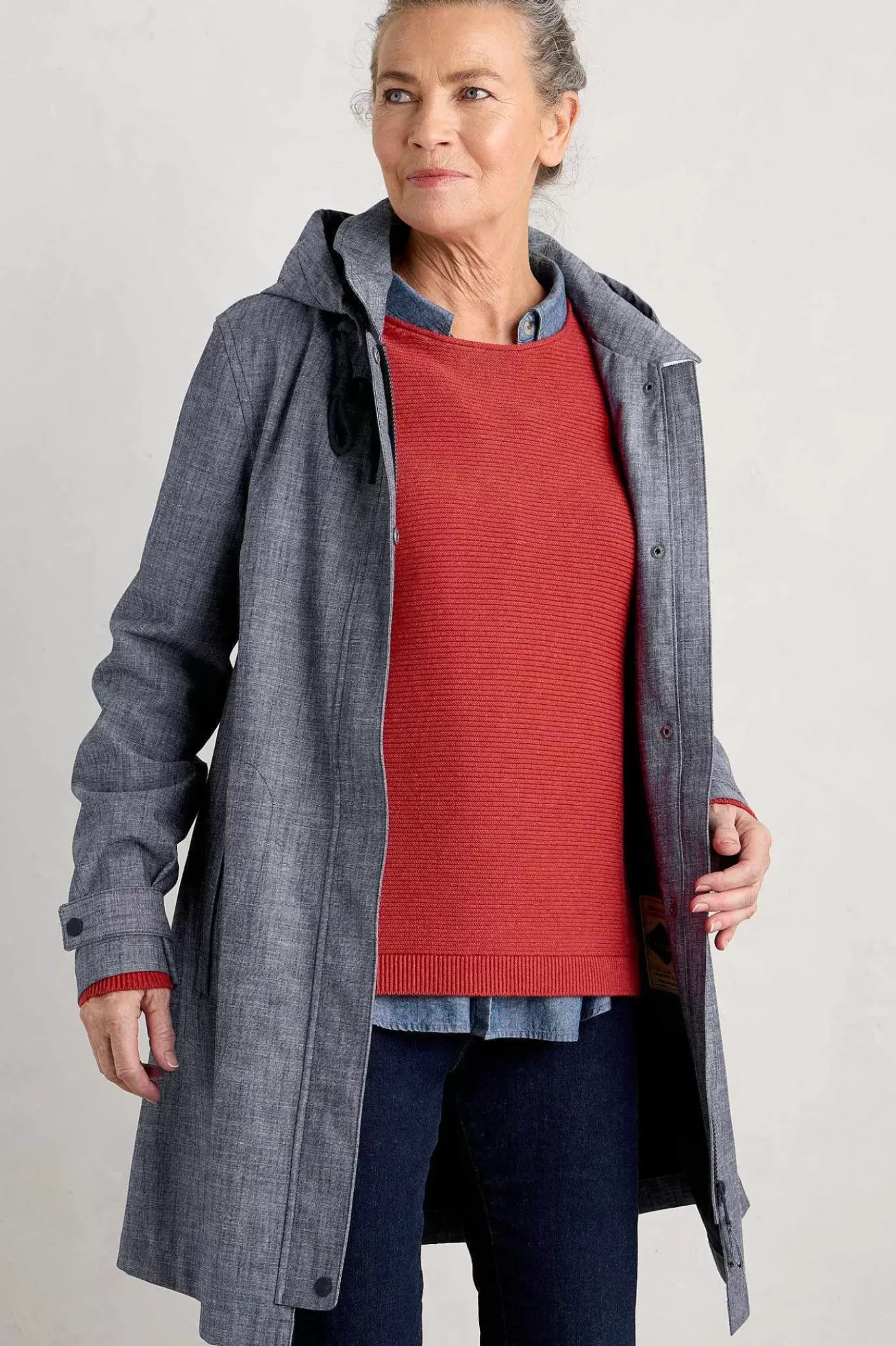 Seasalt Cornwall Cloudburst Waterproof Mac<Women Coats & Jackets