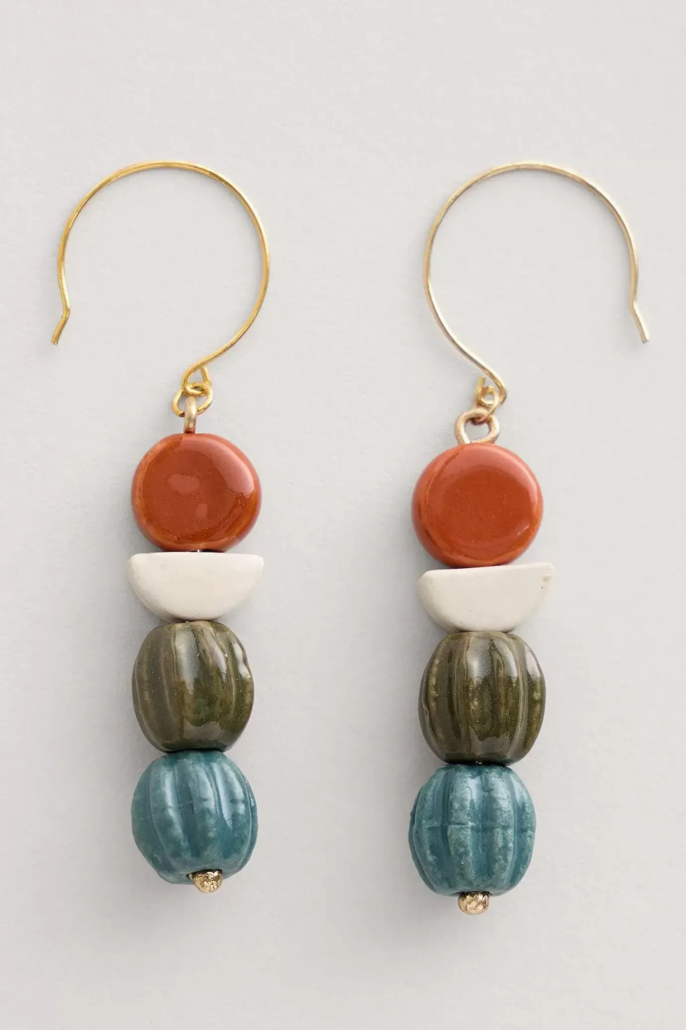 Seasalt Cornwall Conifer Ceramic Drop Earrings<Women Jewellery