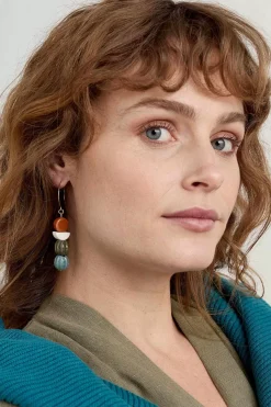 Seasalt Cornwall Conifer Ceramic Drop Earrings<Women Jewellery