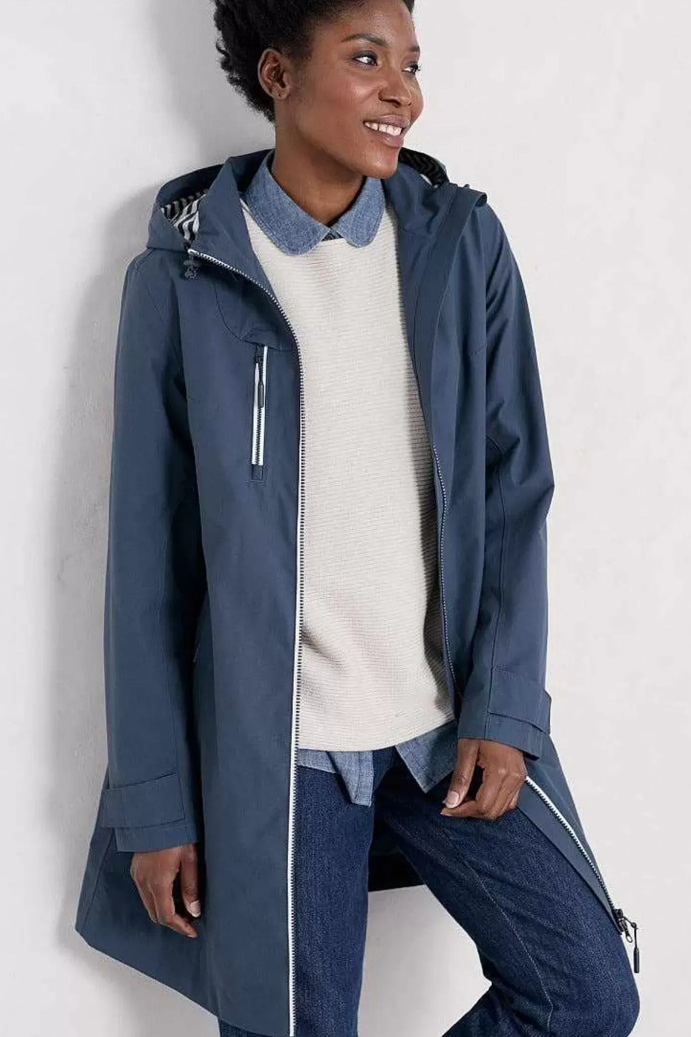 Seasalt Cornwall Coverack Waterproof Coat<Women Coats & Jackets