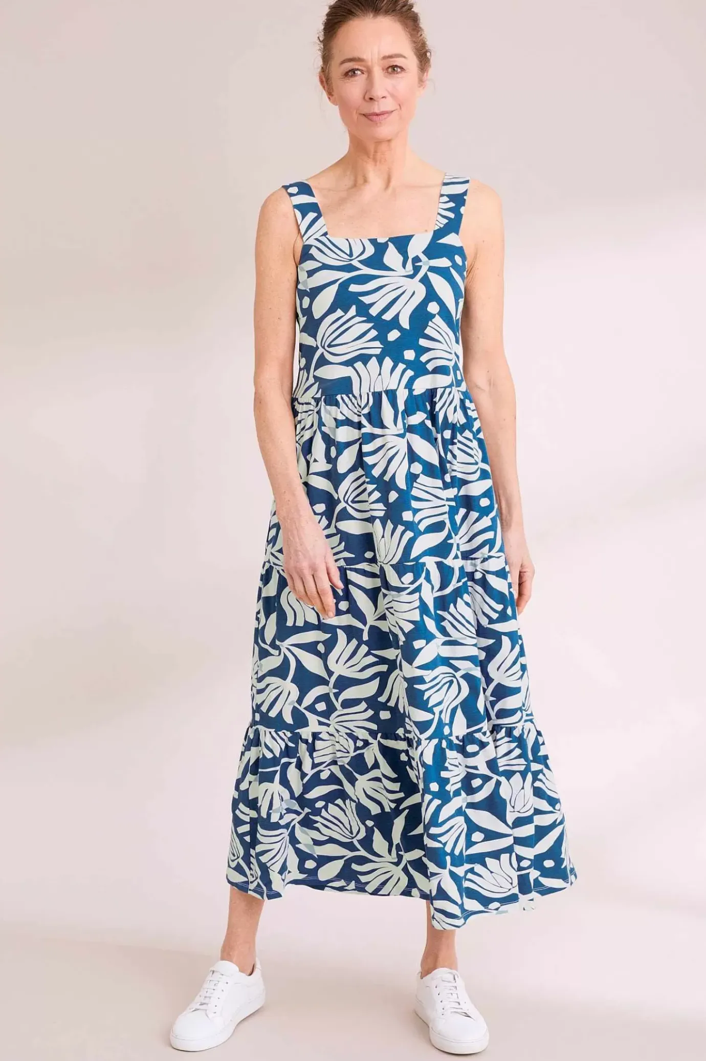 Seasalt Cornwall Deep Water Tiered Dress<Women Dresses