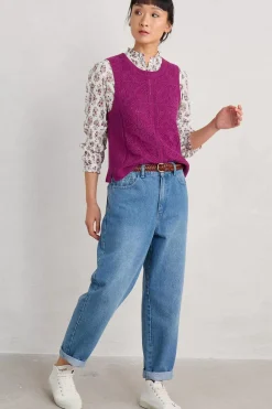Seasalt Cornwall Doe Path Knitted Vest<Women Knitwear