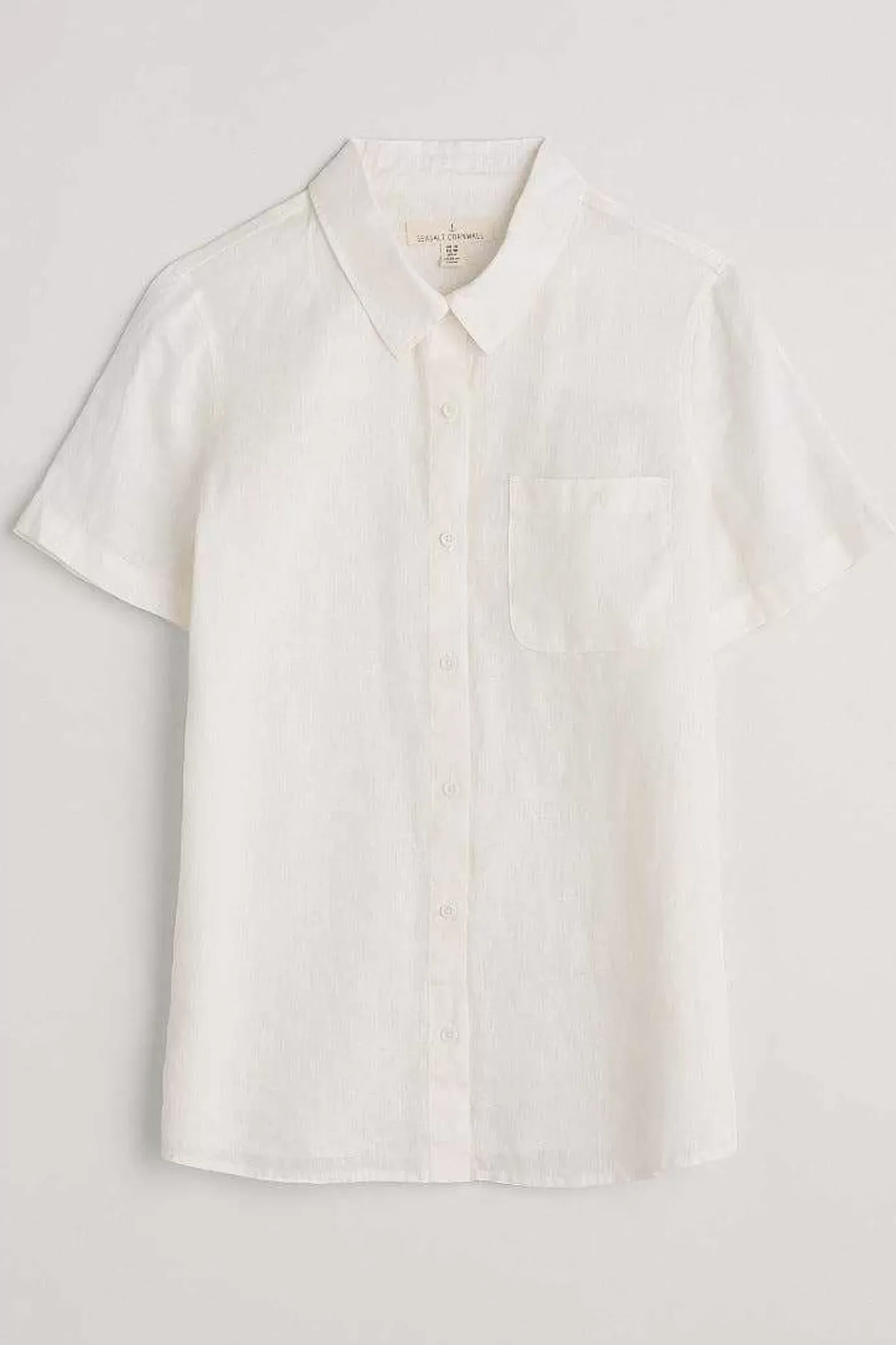 Seasalt Cornwall Drydock Short Sleeve Linen Shirt<Women Tops