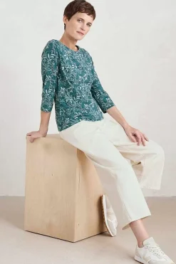Seasalt Cornwall Easel 3/4 Sleeve Top<Women Tops