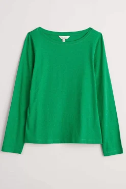 Seasalt Cornwall Easel Long Sleeve Jersey Top (Gots)<Women Tops