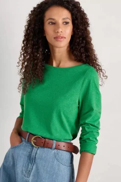 Seasalt Cornwall Easel Long Sleeve Jersey Top (Gots)<Women Tops