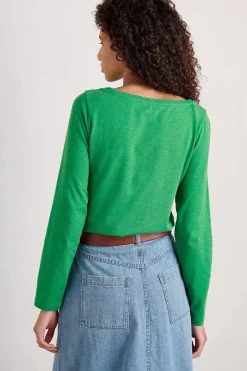 Seasalt Cornwall Easel Long Sleeve Jersey Top (Gots)<Women Tops