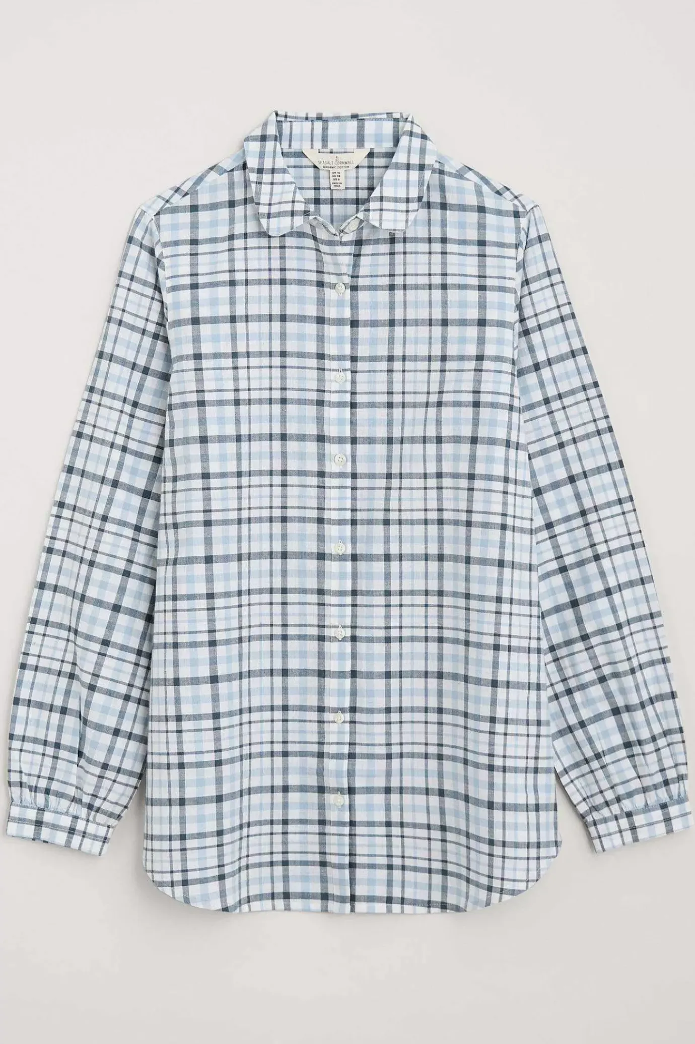 Seasalt Cornwall Ebb Tide Check Shirt<Women Tops