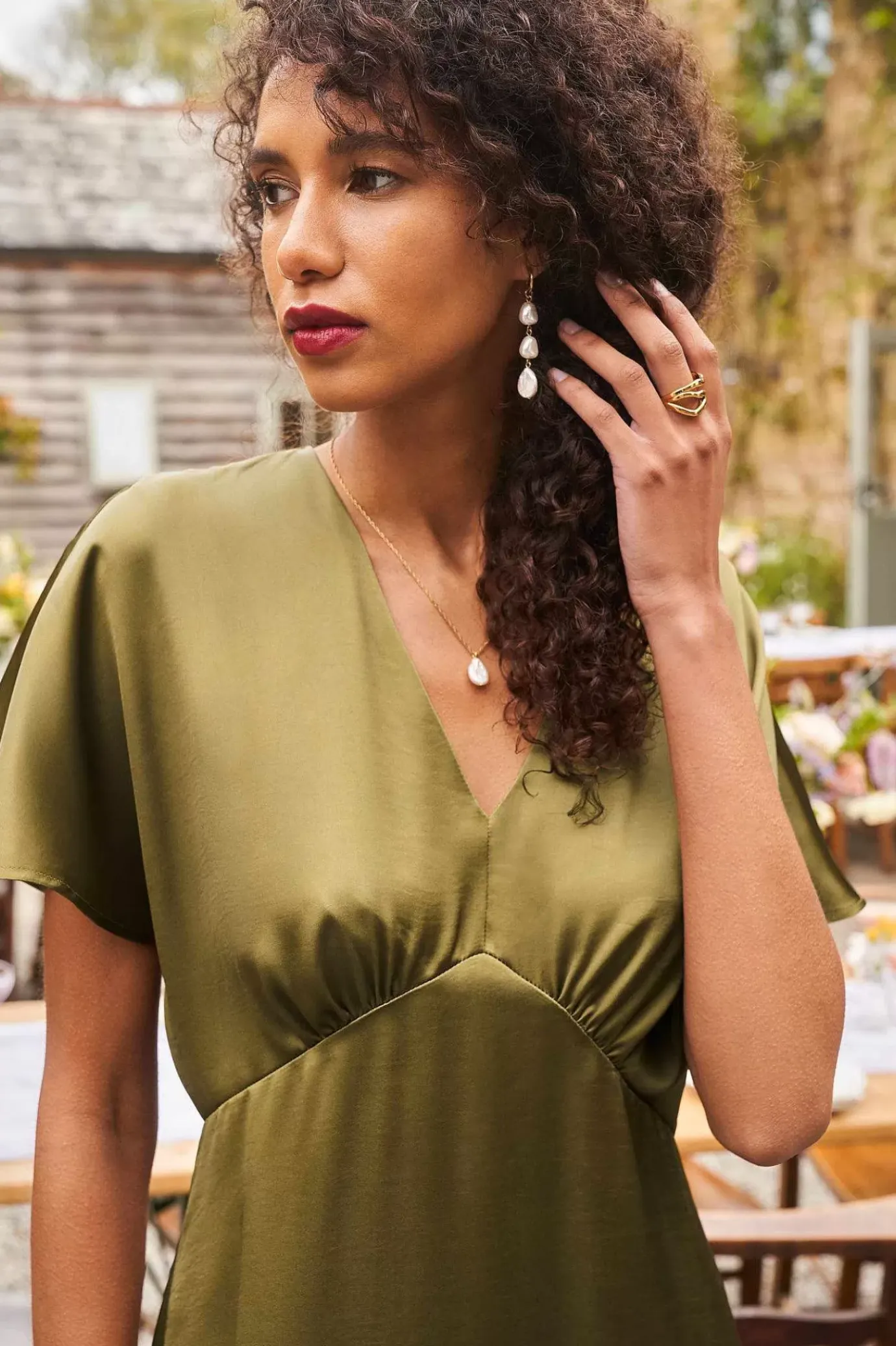 Seasalt Cornwall Evenglow Satin Dress<Women Dresses