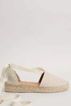 Seasalt Cornwall Fern Path Ankle Tie Cotton Espadrilles<Women Shoes