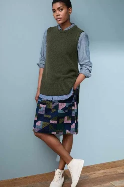 Seasalt Cornwall Ferry Crossing Needlecord Skirt<Women Skirts