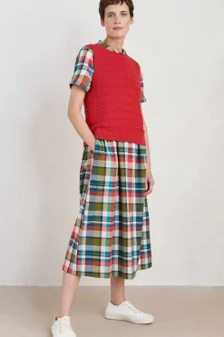 Seasalt Cornwall Fleet Checked Midi Dress<Women Dresses