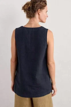 Seasalt Cornwall Foredune Linen Vest<Women Tops