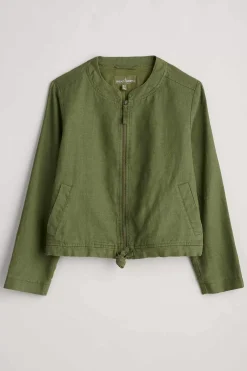 Seasalt Cornwall Galleon Zip Through Linen Jacket<Women Coats & Jackets