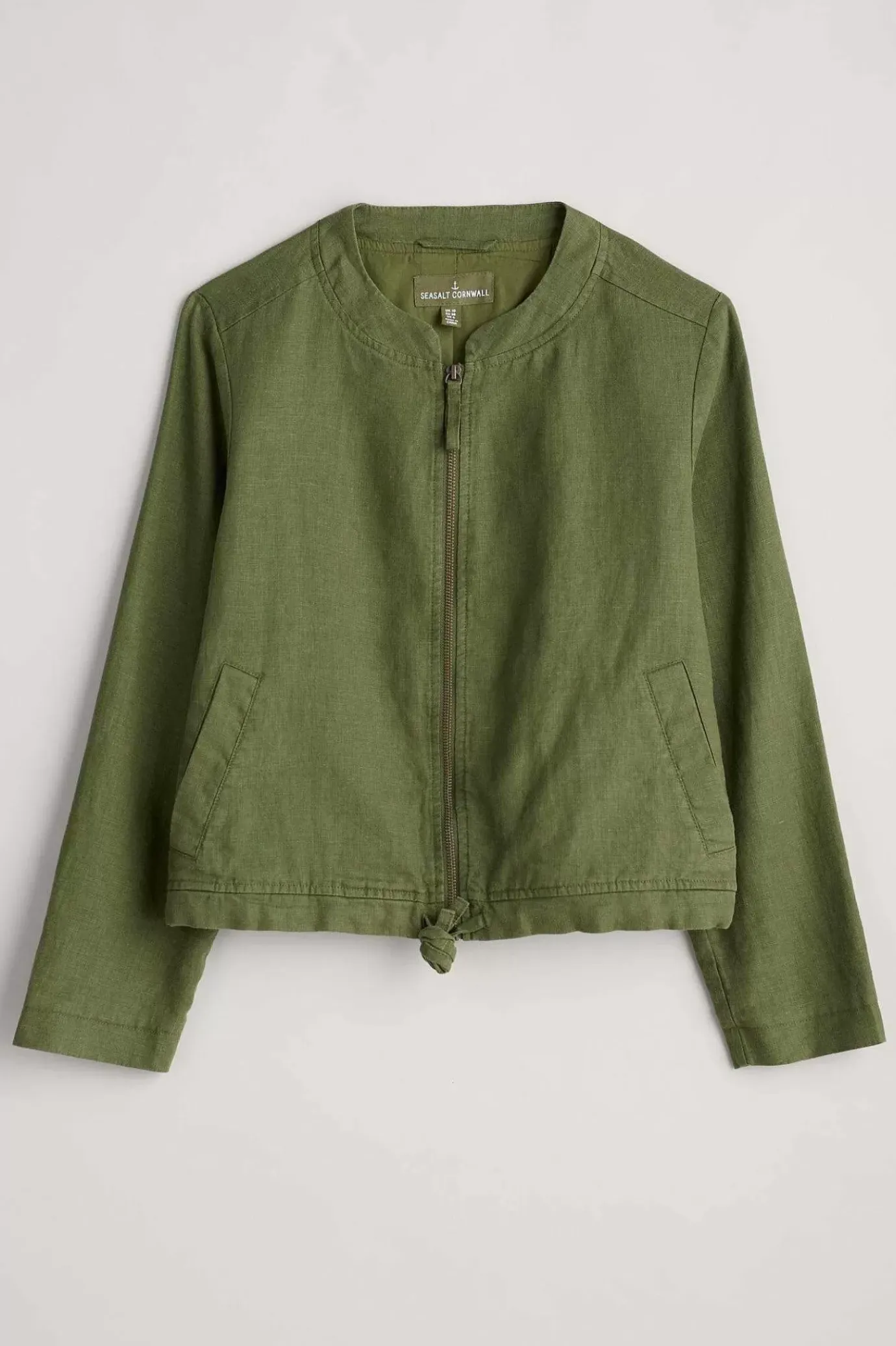 Seasalt Cornwall Galleon Zip Through Linen Jacket<Women Coats & Jackets