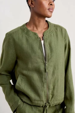 Seasalt Cornwall Galleon Zip Through Linen Jacket<Women Coats & Jackets
