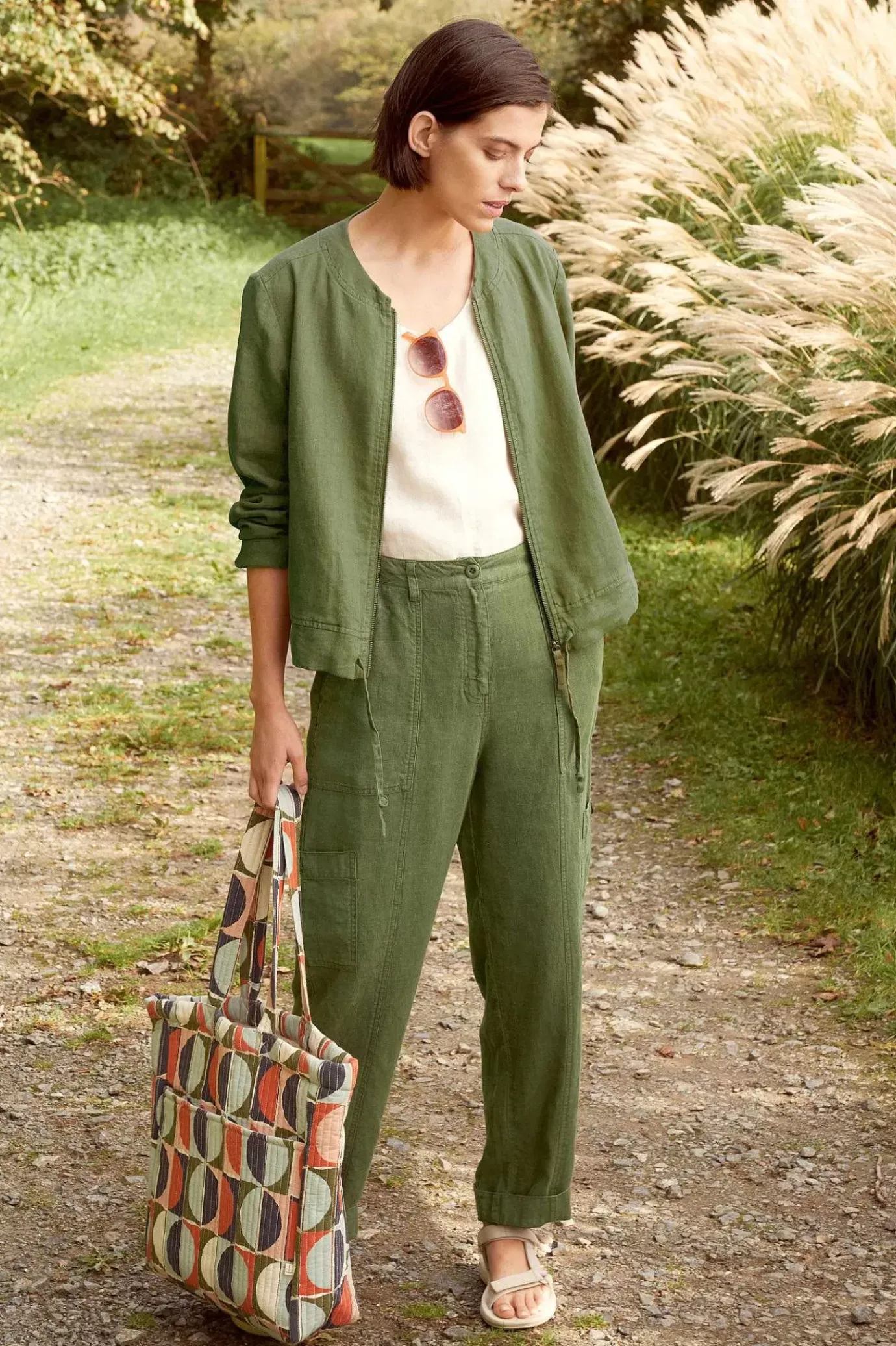 Seasalt Cornwall Galleon Zip Through Linen Jacket<Women Coats & Jackets