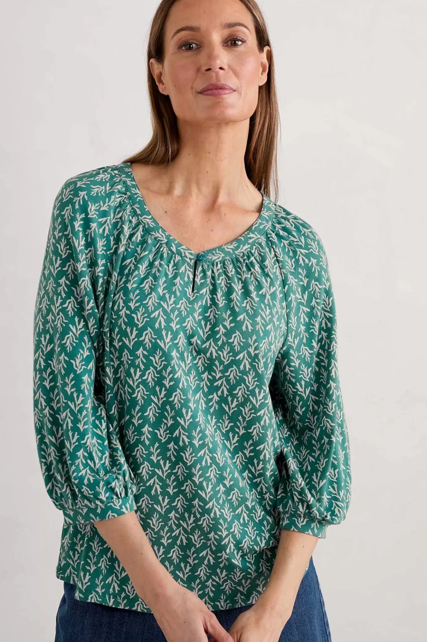 Seasalt Cornwall Garlanding Jersey Top<Women Tops