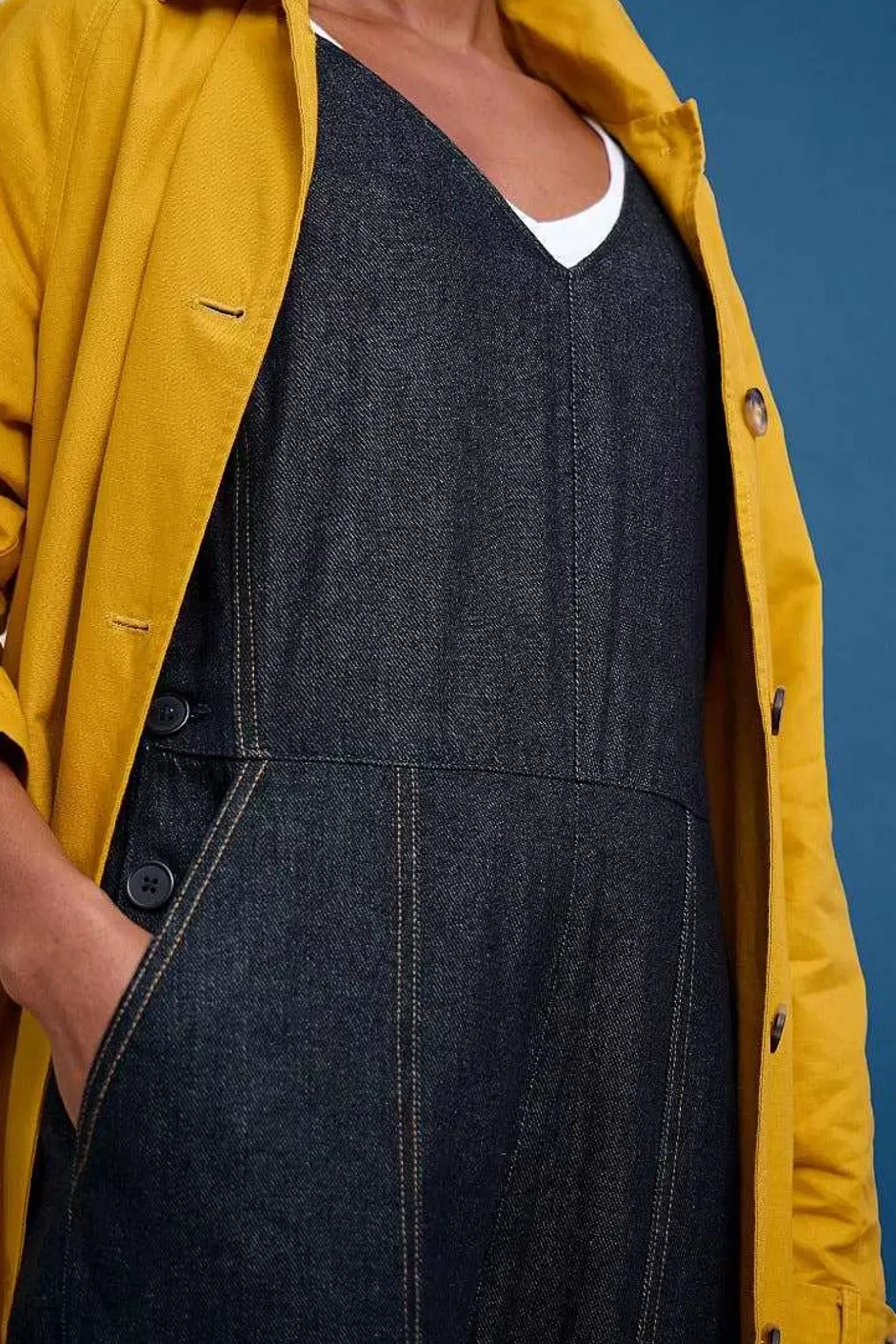 Seasalt Cornwall Gilley Denim Dungarees<Women Trousers & Shorts