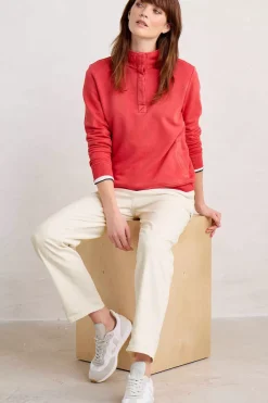 Seasalt Cornwall Greenshank Organic Cotton Collared Sweatshirt<Women Tops