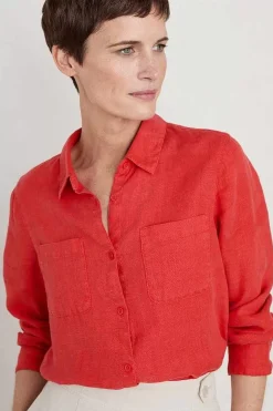 Seasalt Cornwall Hazel Branch Linen Shirt<Women Tops