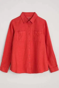 Seasalt Cornwall Hazel Branch Linen Shirt<Women Tops