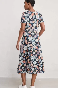 Seasalt Cornwall Helena Short Sleeve V-Neck Midi Dress<Women Dresses