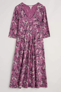 Seasalt Cornwall Helena V-Neck Jersey Midi Dress (Gots)<Women Dresses
