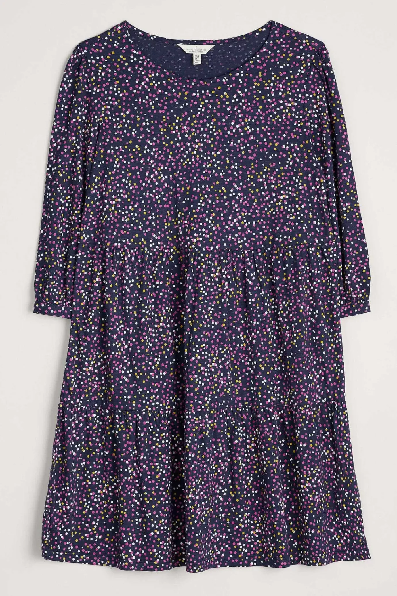 Seasalt Cornwall Heron Dip Tiered Jersey Dress<Women Dresses