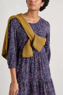 Seasalt Cornwall Heron Dip Tiered Jersey Dress<Women Dresses