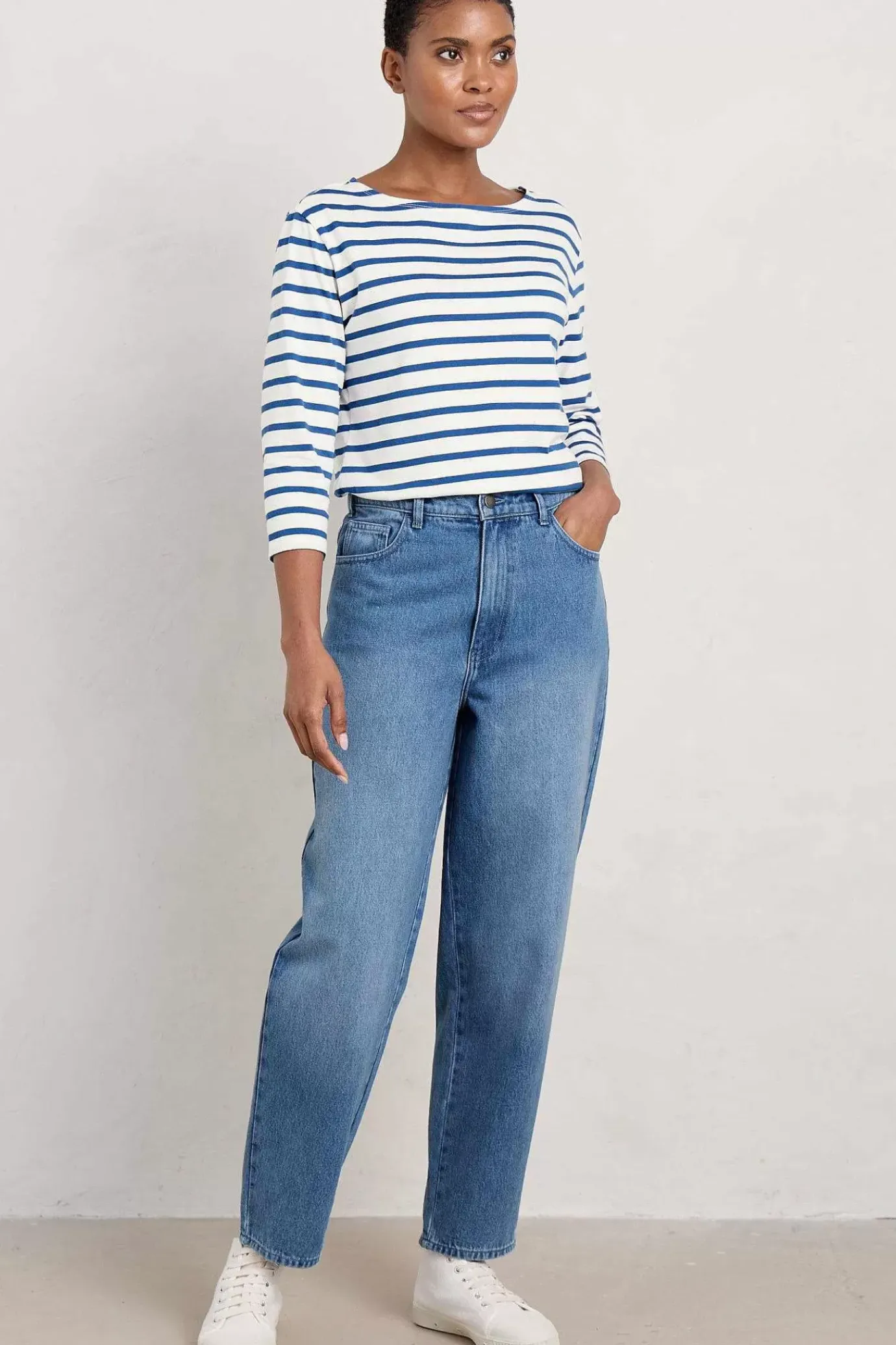 Seasalt Cornwall Honeydew Barrel Leg Jeans<Women Trousers & Shorts